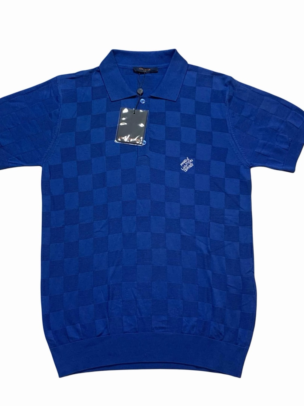 Louis Vuitton Blue Damier Polo Men’s Size Small